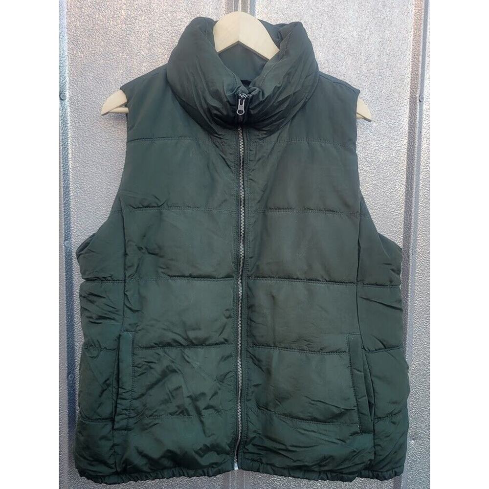 Old Navy Basil Pesto Green Puffer Vest Size XL